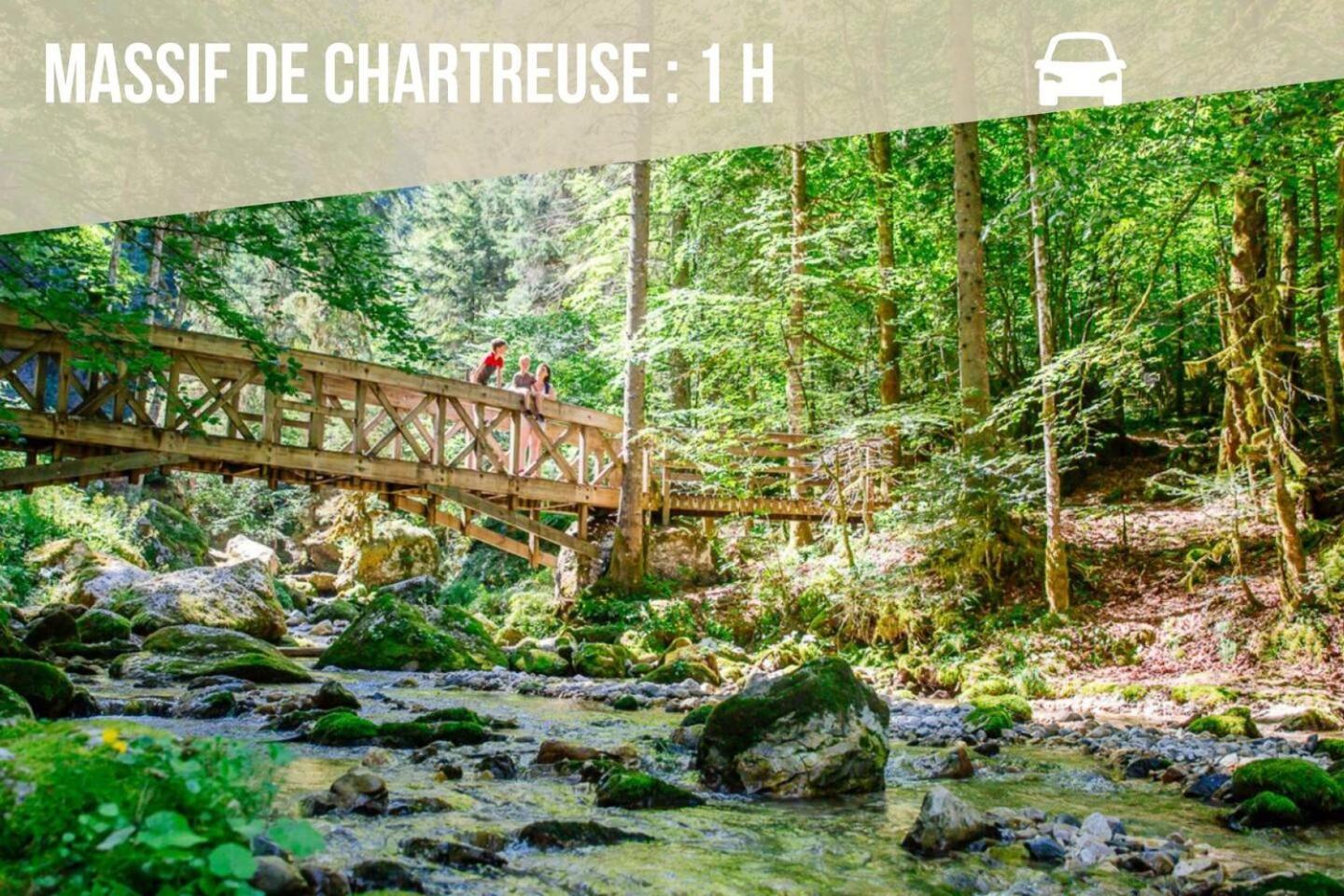 Les Cantinieres - Bourgoin Jallieu - Jardin Prive Ruy-Montceau Extérieur photo